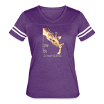 Eternity & Beyond - Women’s Vintage Sport T-Shirt - vintage purple/white