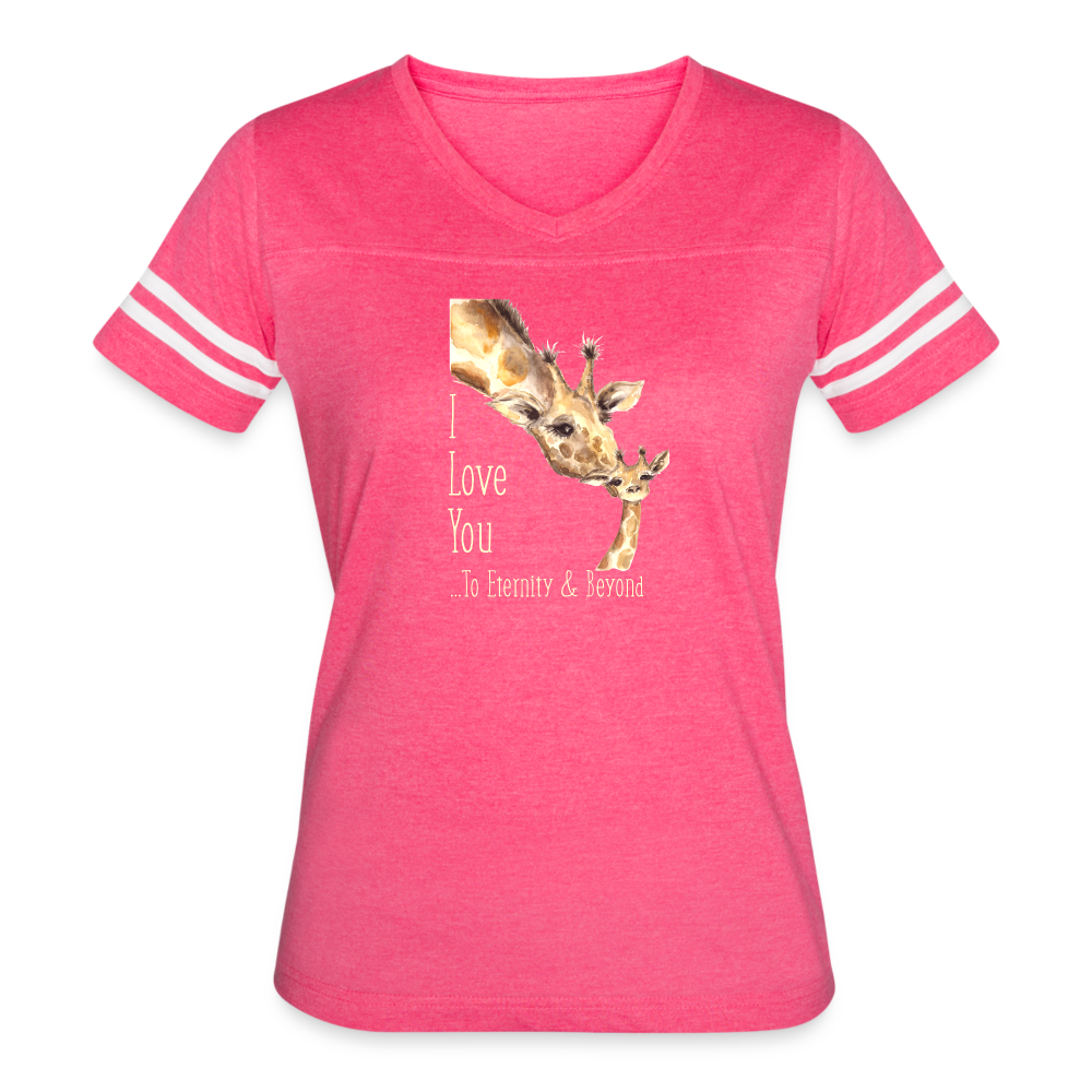 Eternity & Beyond - Women’s Vintage Sport T-Shirt - vintage pink/white