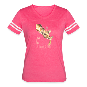Eternity & Beyond - Women’s Vintage Sport T-Shirt - vintage pink/white