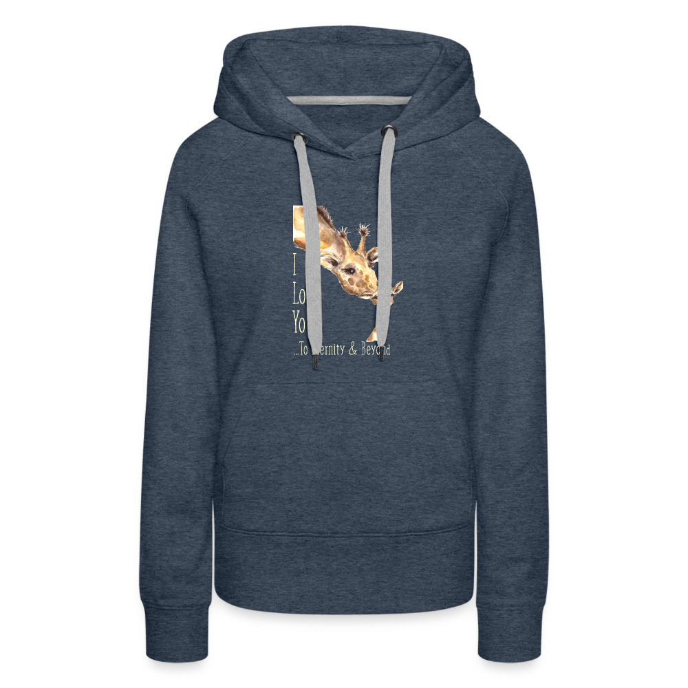 Eternity & Beyond - Women’s Premium Hoodie - heather denim