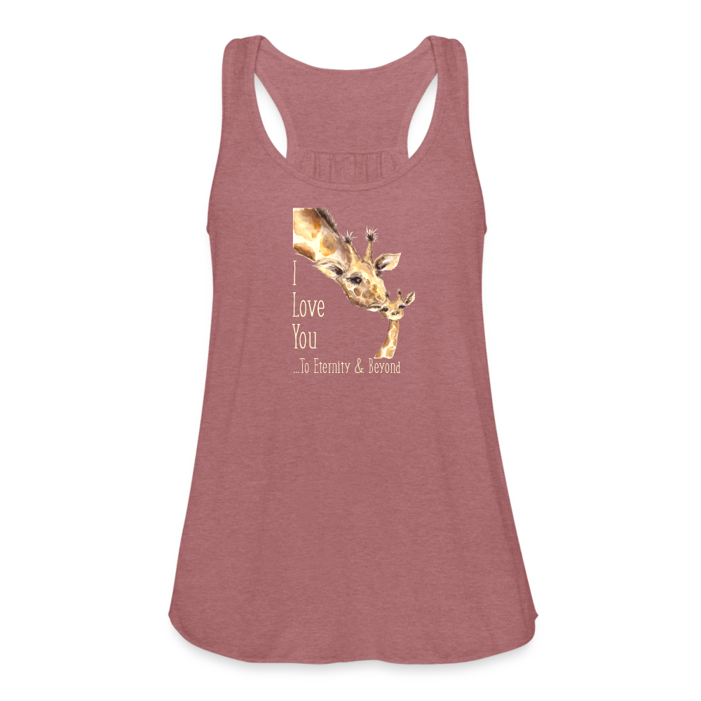 Eternity & Beyond - Women's Flowy Tank Top - mauve