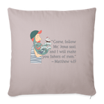 Fishers of Men - Throw Pillow Cover - light taupe