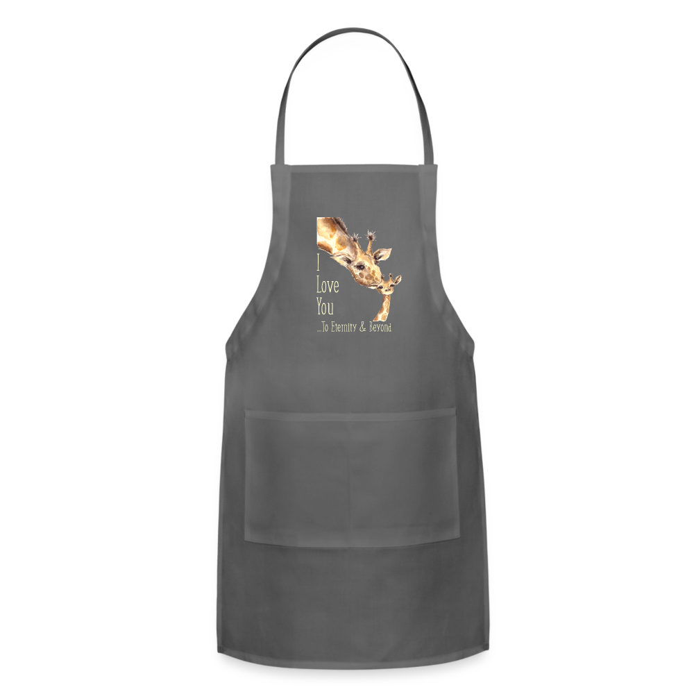 Eternity & Beyond - Adjustable Apron - charcoal