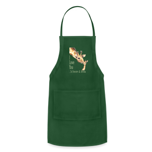 Eternity & Beyond - Adjustable Apron - forest green