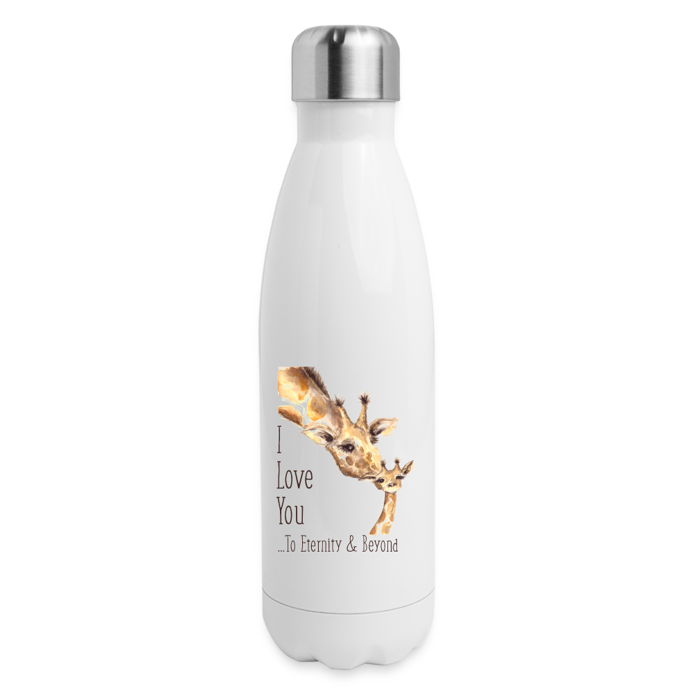 Eternity & Beyond - Insulated Stainless Steel Water Bottle - white
