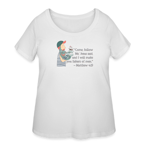 Fishers of Men - Women’s Curvy T-Shirt - white