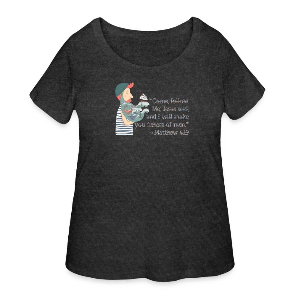 Fishers of Men - Women’s Curvy T-Shirt - deep heather