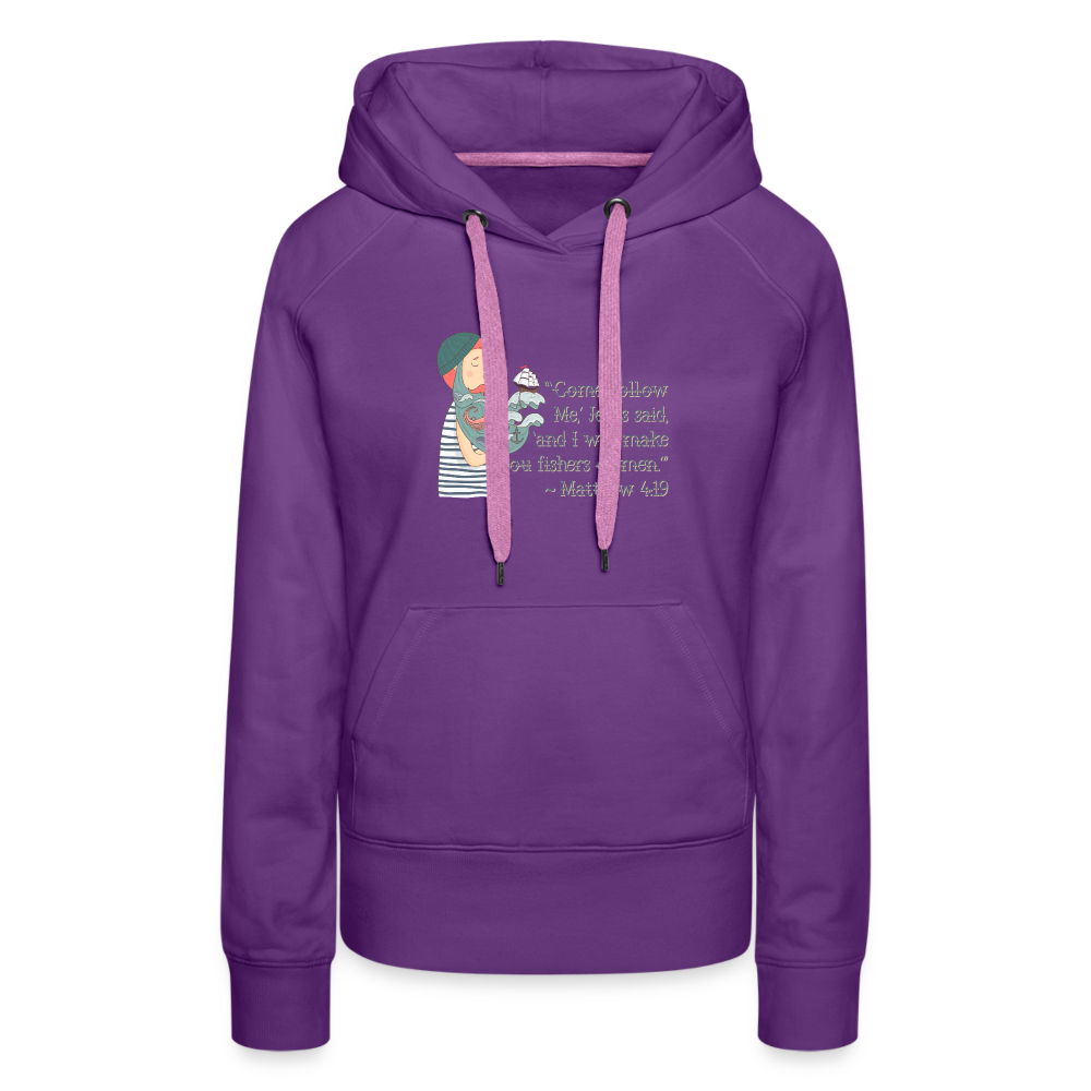 Fishers of Men - Women’s Premium Hoodie - purple