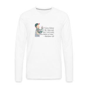 Fishers of Men - Men's Premium Long Sleeve T-Shirt - white