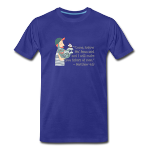 Fishers of Men - Men’s Premium Organic T-Shirt - royal blue