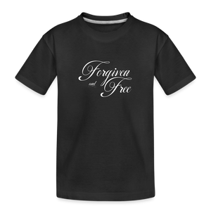 Forgiven & Free - Kid’s Premium Organic T-Shirt - black
