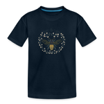 Bee Salt & Light - Kid’s Premium Organic T-Shirt - deep navy