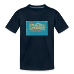Amazing Superhero - Kid’s Premium Organic T-Shirt - deep navy