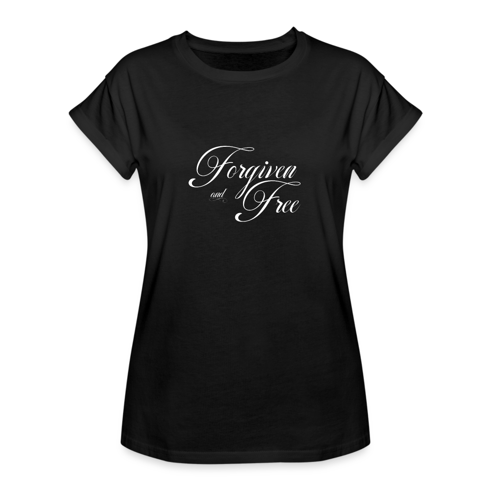 Forgiven & Free - Women's Relaxed Fit T-Shirt - black