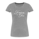 Forgiven & Free - Women’s Premium Organic T-Shirt - heather gray