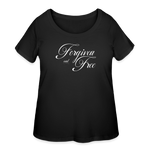 Forgiven & Free - Women’s Curvy T-Shirt - black