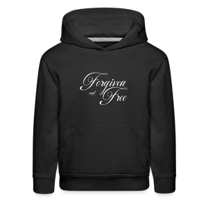 Forgiven & Free - Kids‘ Premium Hoodie - black