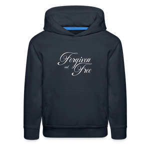 Forgiven & Free - Kids‘ Premium Hoodie - navy