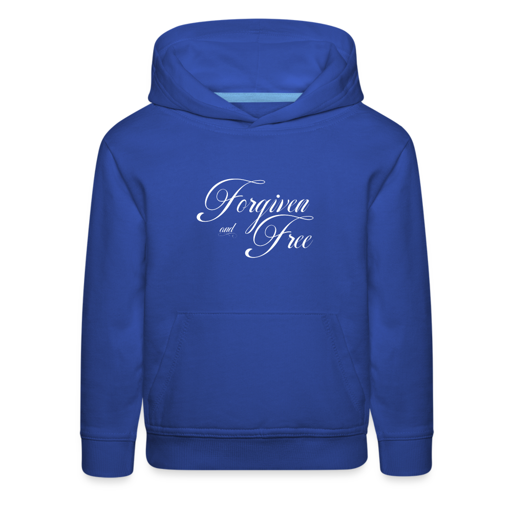 Forgiven & Free - Kids‘ Premium Hoodie - royal blue