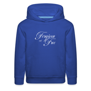 Forgiven & Free - Kids‘ Premium Hoodie - royal blue