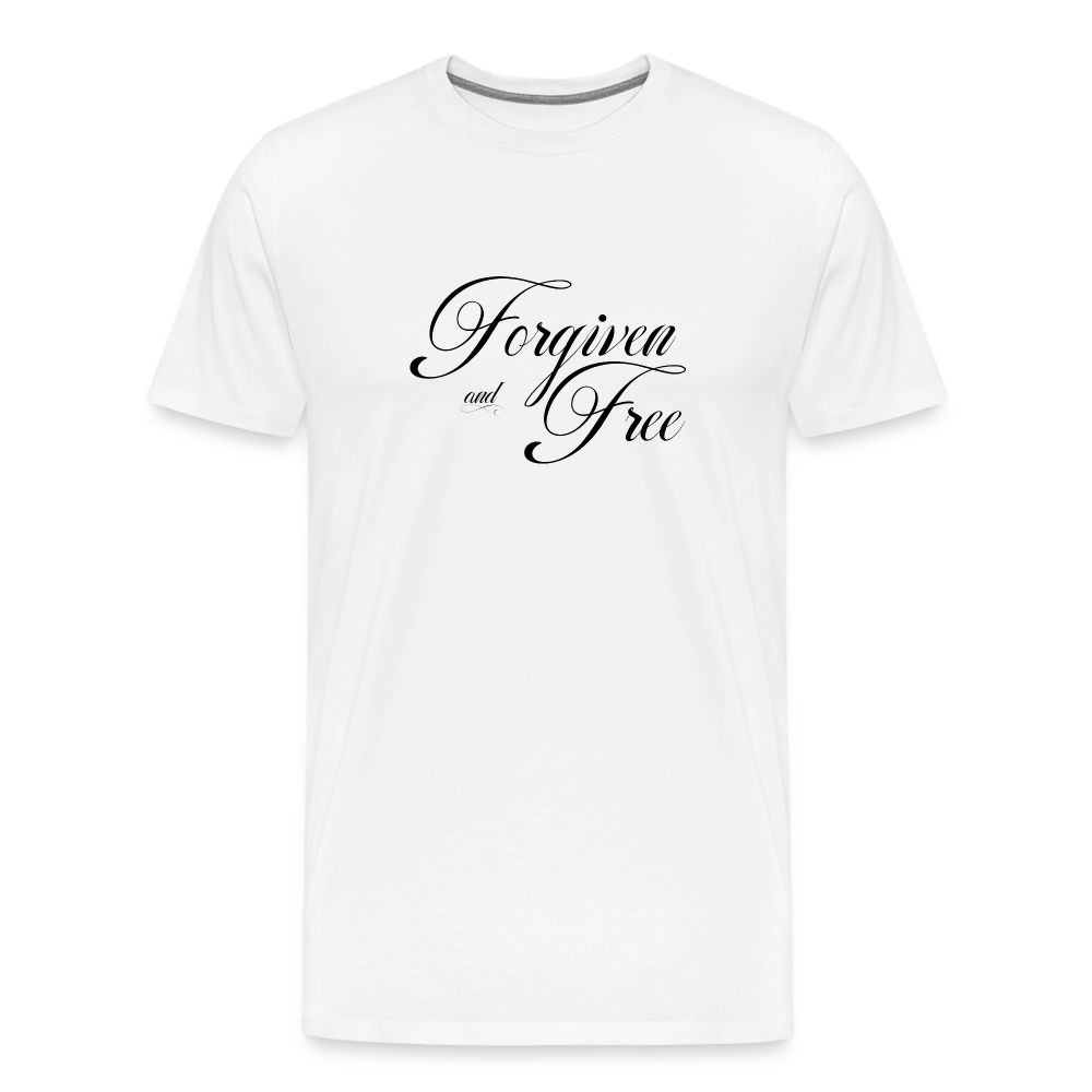 Forgiven & Free - Unisex Premium T-Shirt - white