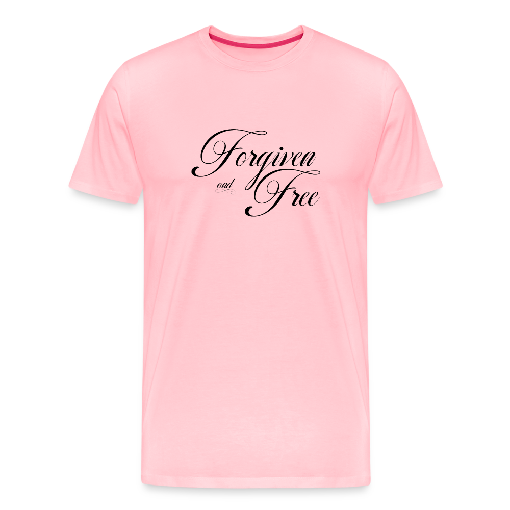 Forgiven & Free - Unisex Premium T-Shirt - pink