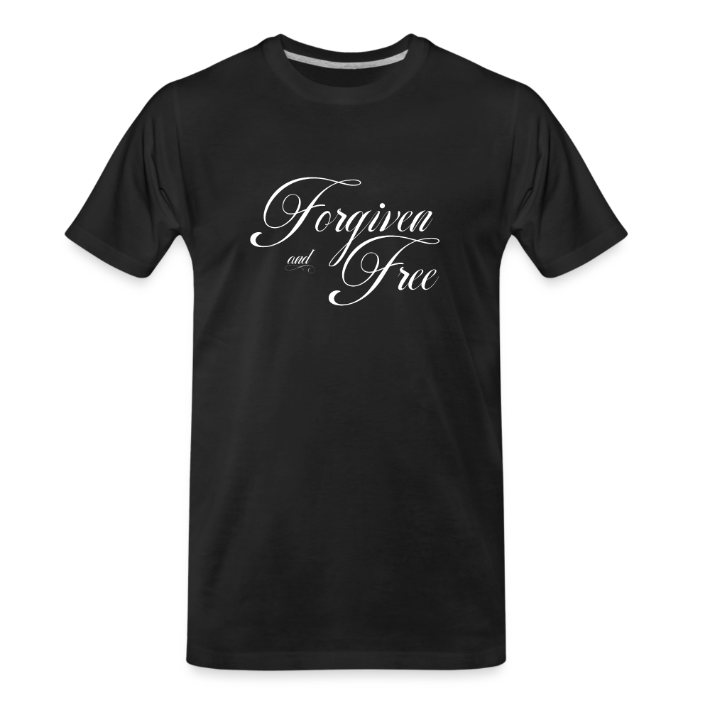 Forgiven & Free - Men’s Premium Organic T-Shirt - black