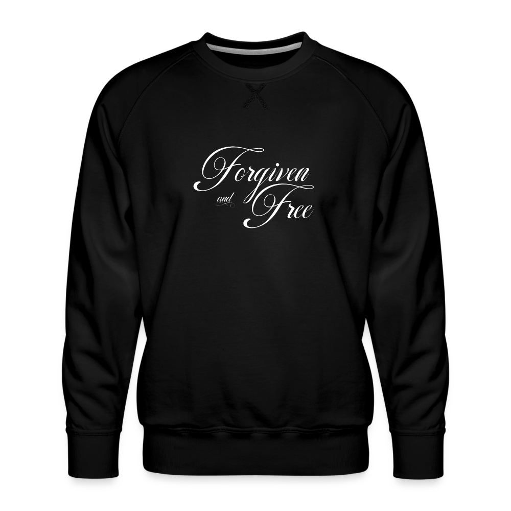 Forgiven & Free - Men’s Premium Sweatshirt - black