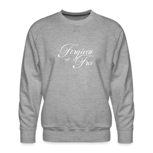 Forgiven & Free - Men’s Premium Sweatshirt - heather grey