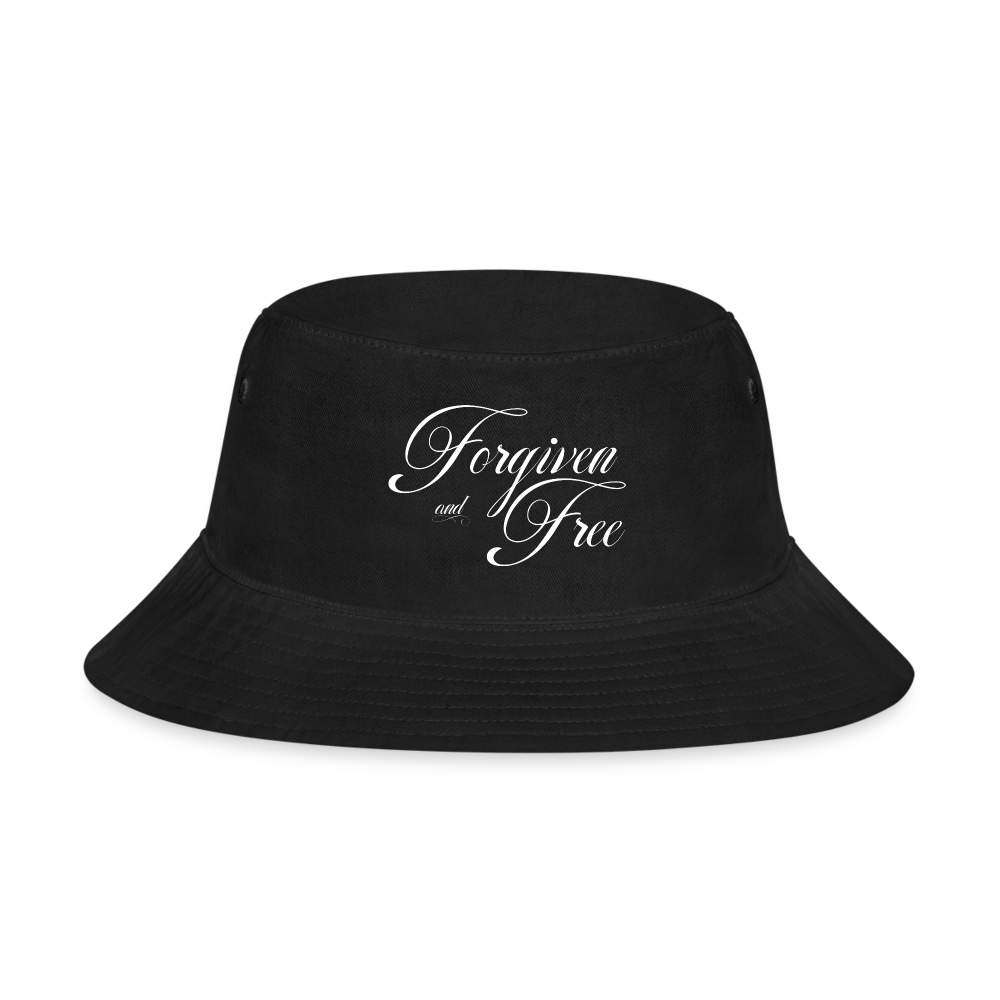 Forgiven & Free - Bucket Hat - black