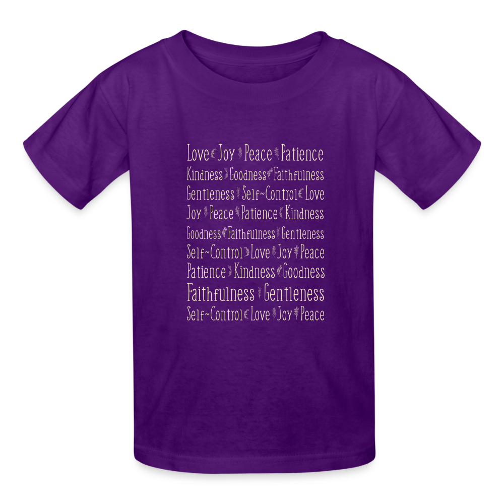 Fruit of the Spirit - Kids' T-Shirt - purple