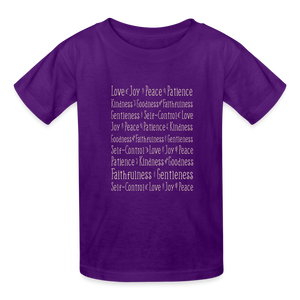 Fruit of the Spirit - Kids' T-Shirt - purple