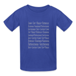 Fruit of the Spirit - Kids' T-Shirt - royal blue