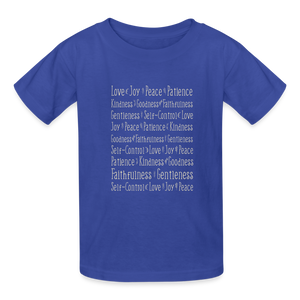 Fruit of the Spirit - Kids' T-Shirt - royal blue
