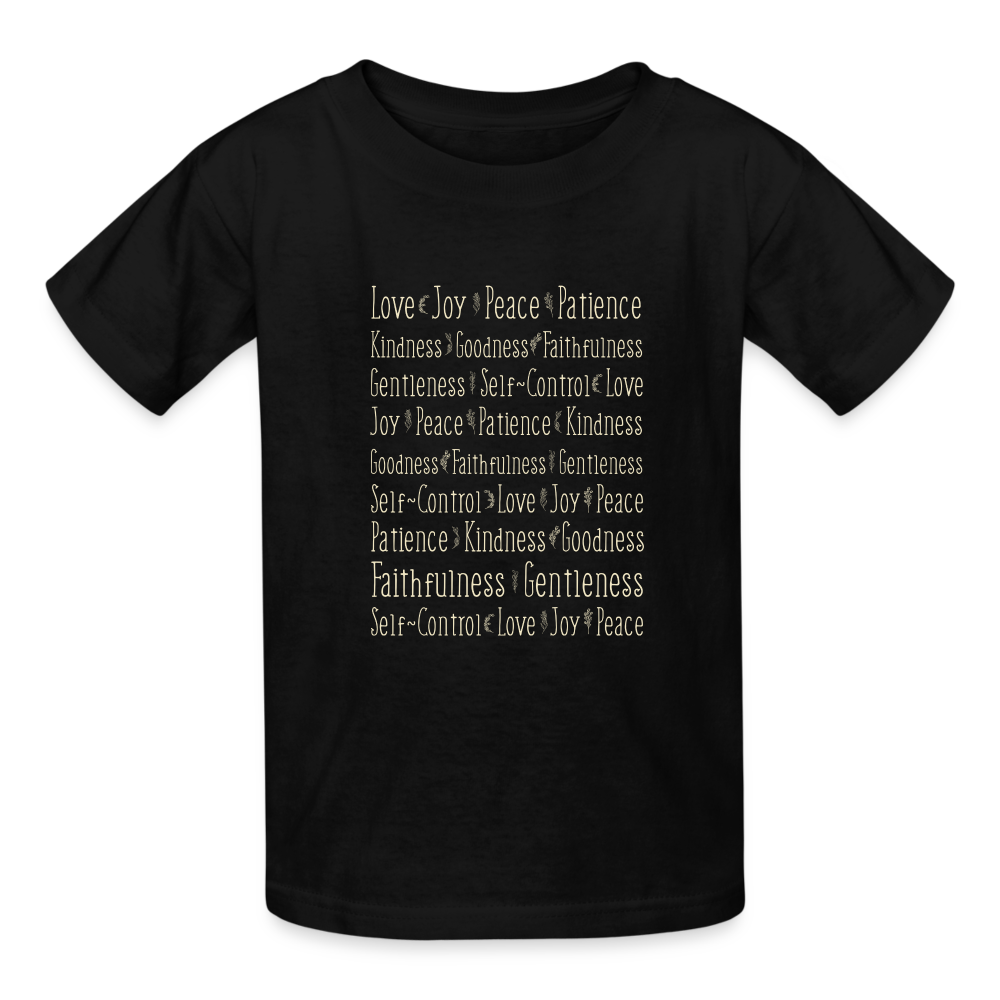 Fruit of the Spirit - Kids' T-Shirt - black