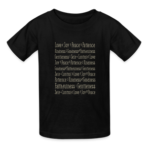 Fruit of the Spirit - Kids' T-Shirt - black