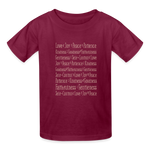 Fruit of the Spirit - Kids' T-Shirt - burgundy