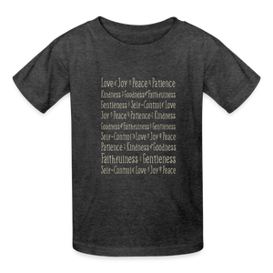 Fruit of the Spirit - Kids' T-Shirt - heather black