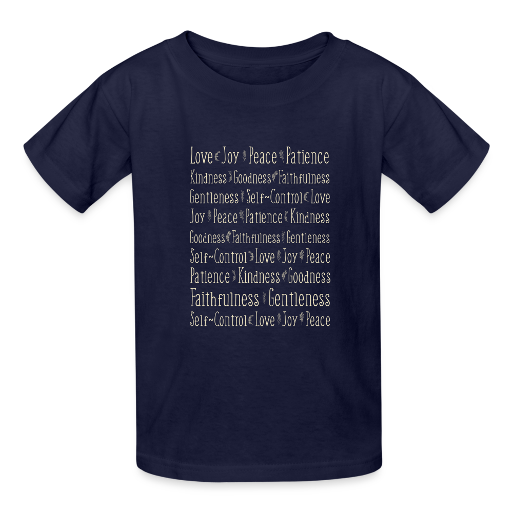 Fruit of the Spirit - Kids' T-Shirt - navy