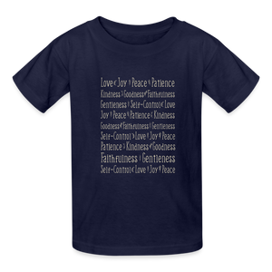Fruit of the Spirit - Kids' T-Shirt - navy