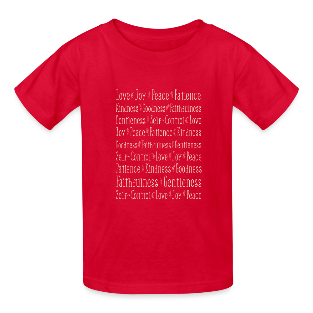Fruit of the Spirit - Kids' T-Shirt - red