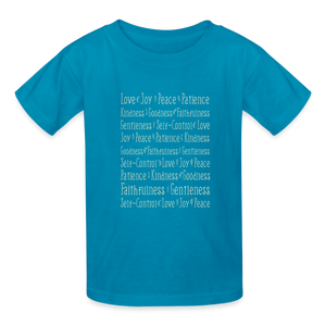 Fruit of the Spirit - Kids' T-Shirt - turquoise