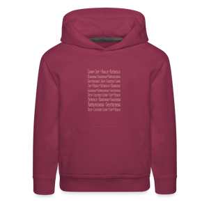 Fruit of the Spirit - Kids‘ Premium Hoodie - burgundy