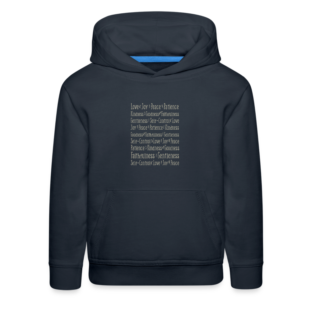 Fruit of the Spirit - Kids‘ Premium Hoodie - navy