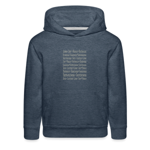 Fruit of the Spirit - Kids‘ Premium Hoodie - heather denim