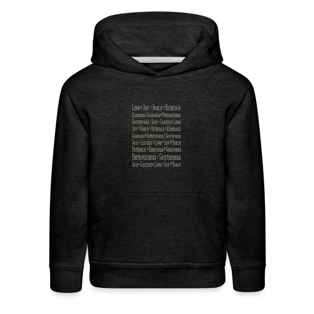 Fruit of the Spirit - Kids‘ Premium Hoodie - charcoal grey