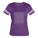 Fruit of the Spirit - Women’s Vintage Sport T-Shirt - vintage purple/white