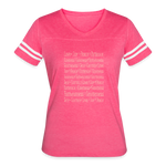 Fruit of the Spirit - Women’s Vintage Sport T-Shirt - vintage pink/white