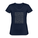 Fruit of the Spirit - Women's V-Neck T-Shirt - navy