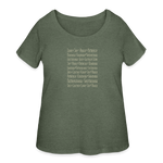 Fruit of the Spirit - Women’s Curvy T-Shirt - heather military green
